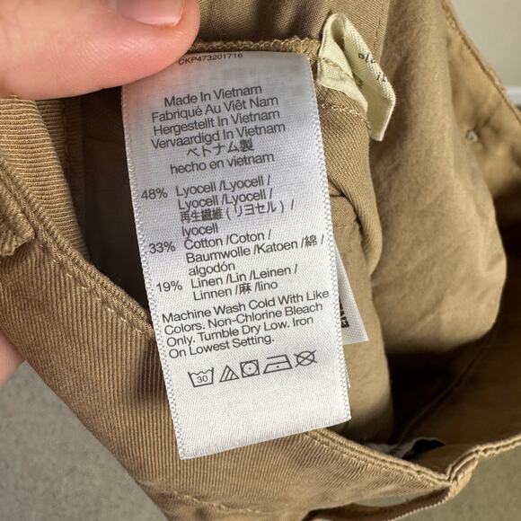 Madewell Harlow Wide Leg Linen Blend Pants US Womens 0 - Picture 6 of 7